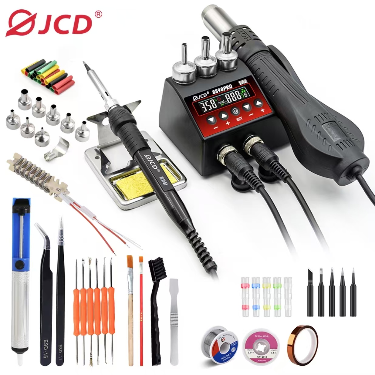 Smd Rework Station Hot Air Soldering 2 In 1 - 750 W SMD Rework Lehimleme İstasyonu
