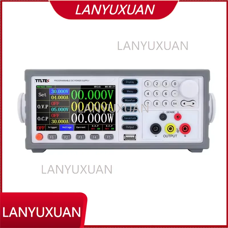 Programmable Linear Dc Power Supply 30V 10A - TDPE-L303/5/10SPL5 Yüksek Hassasiyetli Programlanabilir Renkli Ekranlı