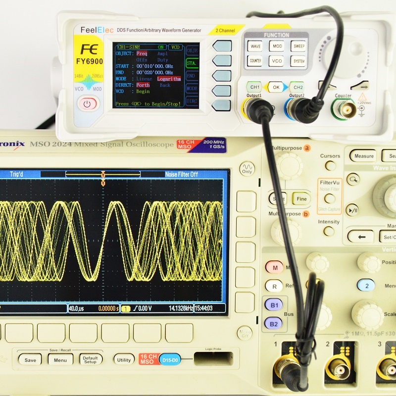 Dual Channel Arbitrary Waveform Function Generator 60Mhz - Feelelec FY6900 0-60MHz Dijital Sinyal Jeneratörü