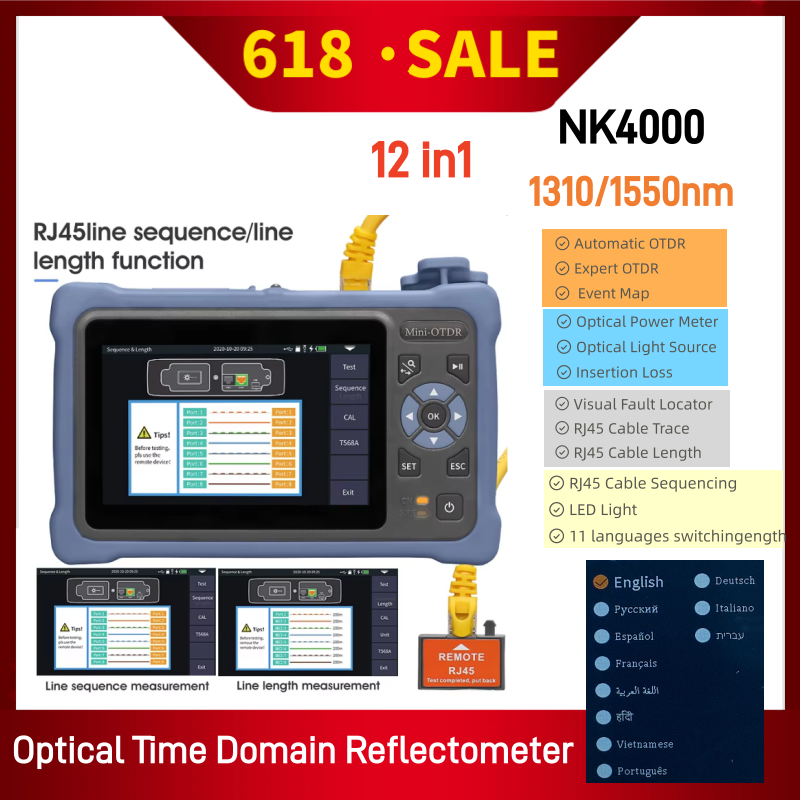 Optical Time Domain Reflectometer Otdr 1310 1550Nm - MINI OTDR 1310/1550nm 26/24dB 12'si 1