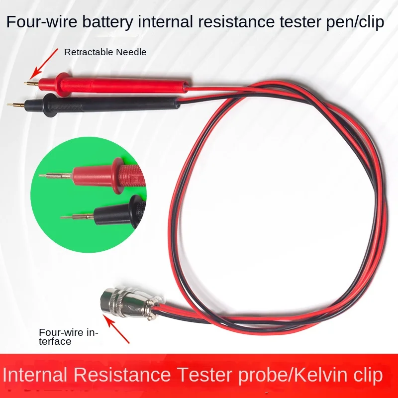 Battery Internal Resistance Tester Four Wire - Dört telli kullanım pil iç direnci