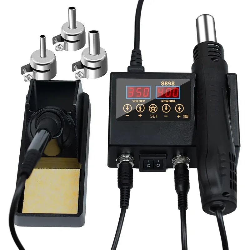 60W LED Dijital Ekranlı Sıcak  - Smd Rework Station Hot Air Soldering 2 In 1 incelemesi ve fiyatı