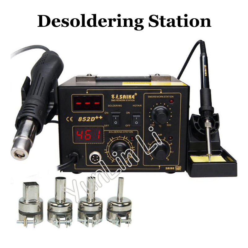 Yüksek Güçlü Dijital Ekran 852 - Smd Rework Station Hot Air Soldering 2 In 1 incelemesi ve fiyatı