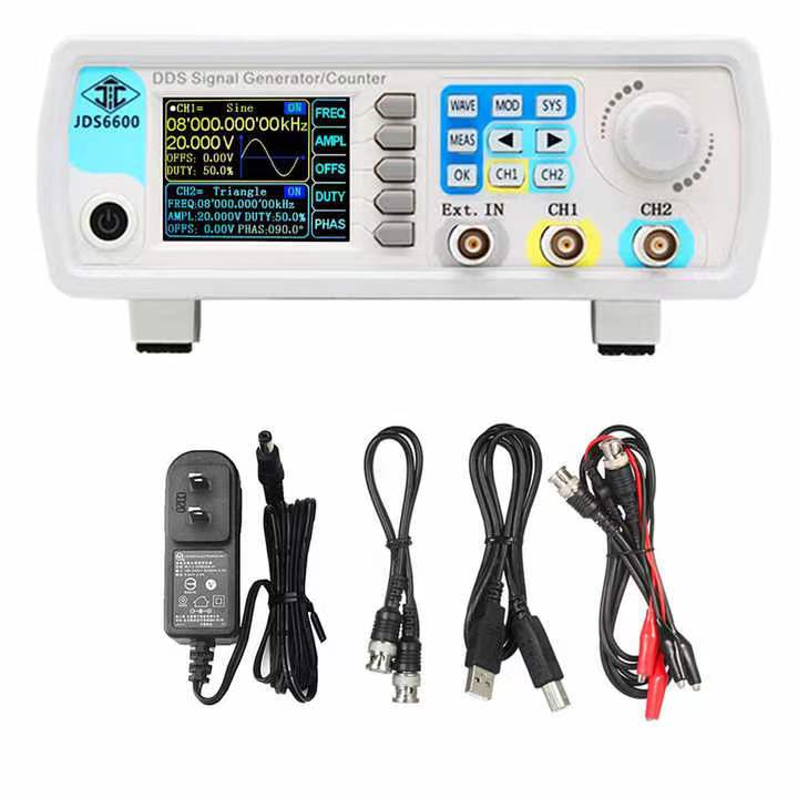 JDS6600 15/30/40/50/60MHz DDS  - Dual Channel Arbitrary Waveform Function Generator 60Mhz incelemesi ve fiyatı