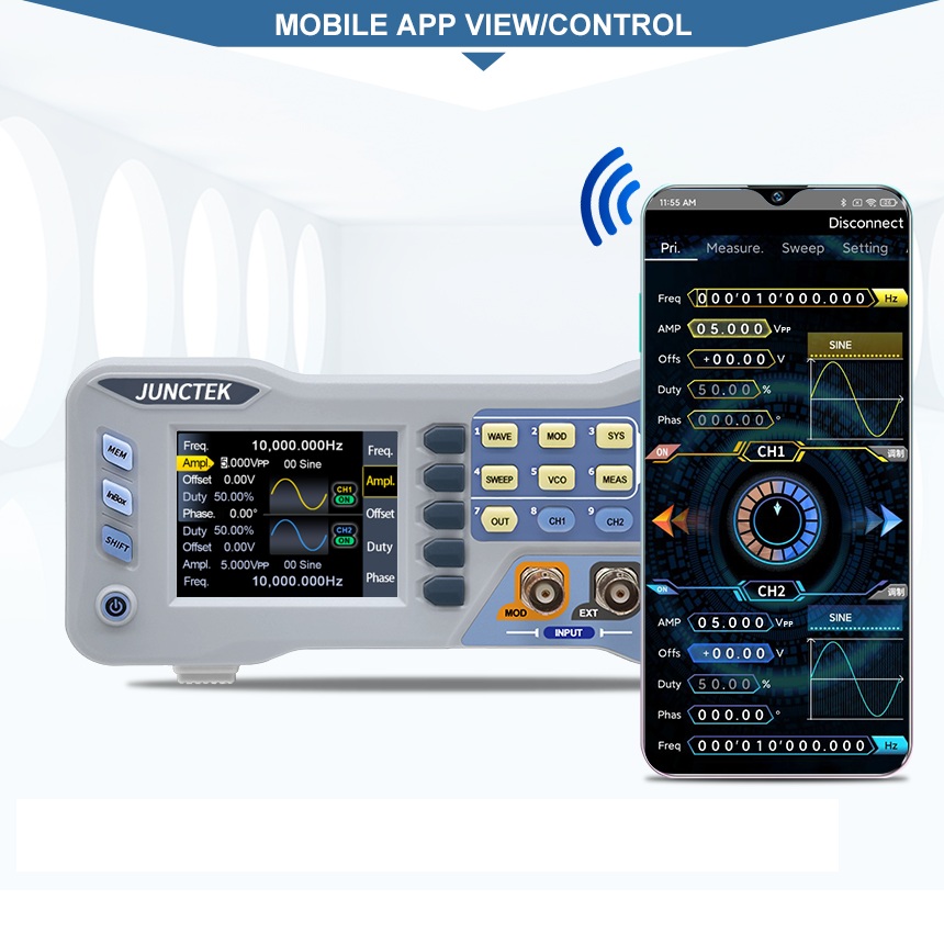 JDS8060 JDS8000 60Mhz Fonksiyo - Dual Channel Arbitrary Waveform Function Generator 60Mhz incelemesi ve fiyatı