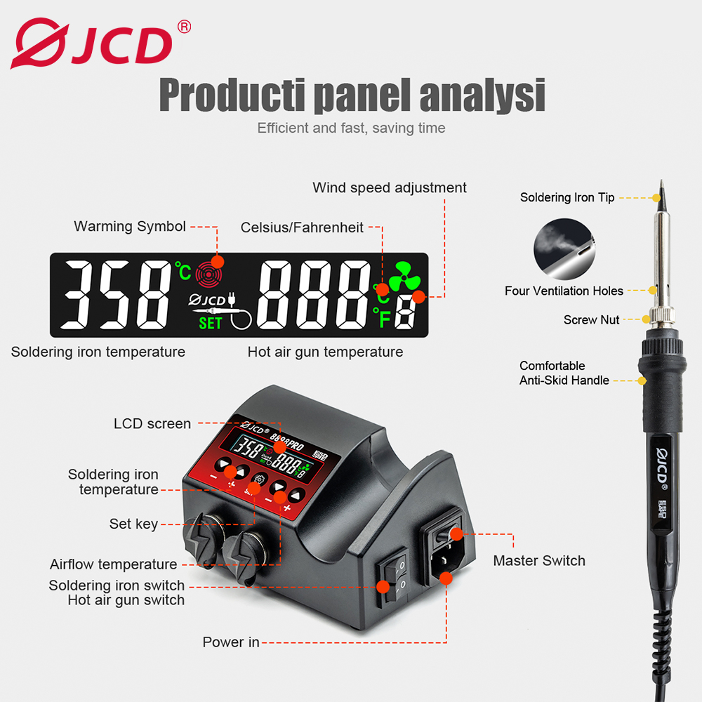 750 W SMD Rework Lehimleme İst - Smd Rework Station Hot Air Soldering 2 In 1 incelemesi ve fiyatı
