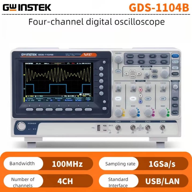 GWInstek Dijital Depolama Osil - Digital Storage Oscilloscope 4 Channel 100Mhz incelemesi ve fiyatı