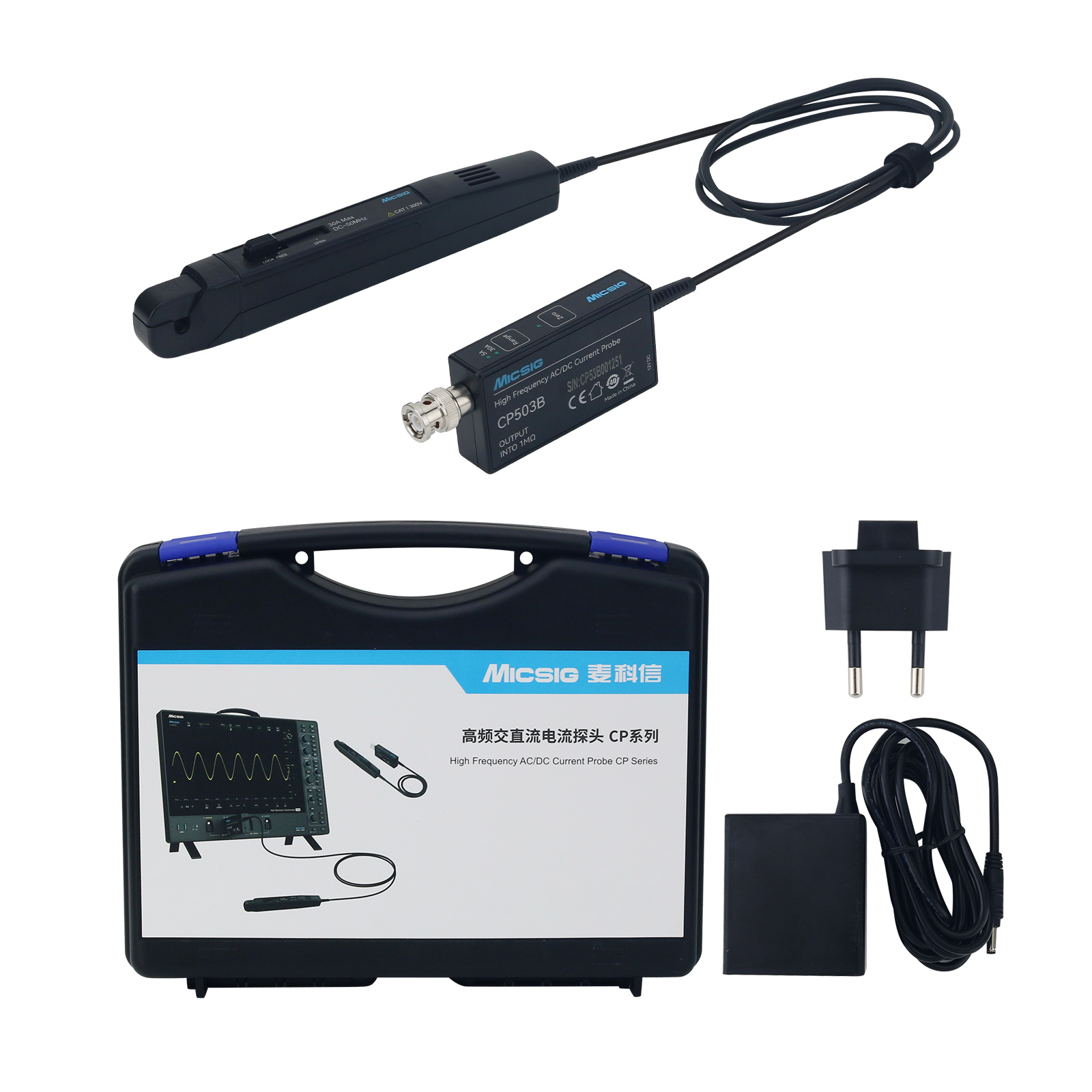 GOOD Micsig CP503B 50MHz 5A/30 - Current Probe Ac Dc 50Mhz Oscilloscope incelemesi ve fiyatı
