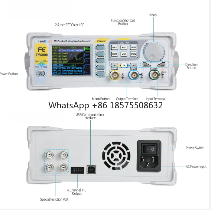 60MHz Fonksiyon Sinyal Üretici - Dual Channel Arbitrary Waveform Function Generator 60Mhz incelemesi ve fiyatı