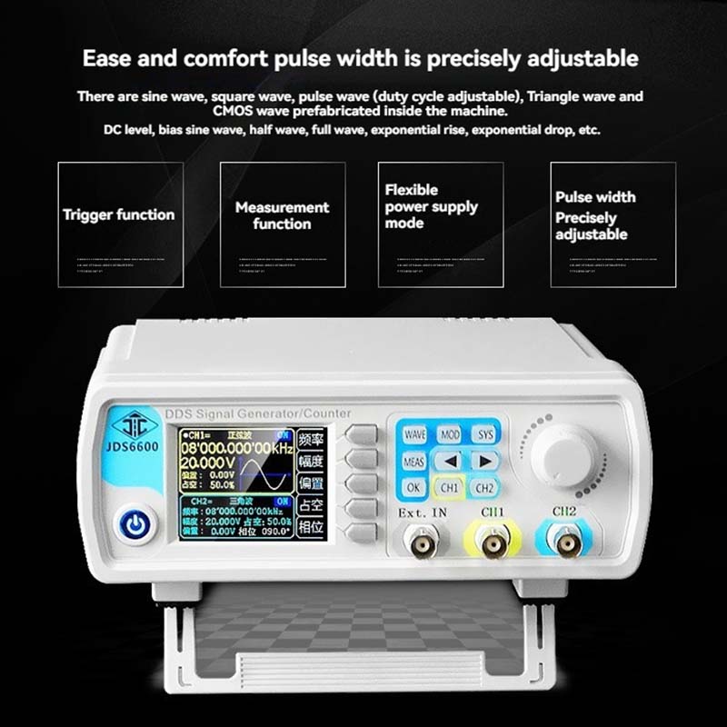 Çift Kanallı DDS Sinyal Üretic - Dual Channel Arbitrary Waveform Function Generator 60Mhz incelemesi ve fiyatı
