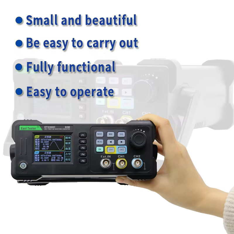 Doğu Test Cihazı ET3320/40/60C - Dual Channel Arbitrary Waveform Function Generator 60Mhz incelemesi ve fiyatı
