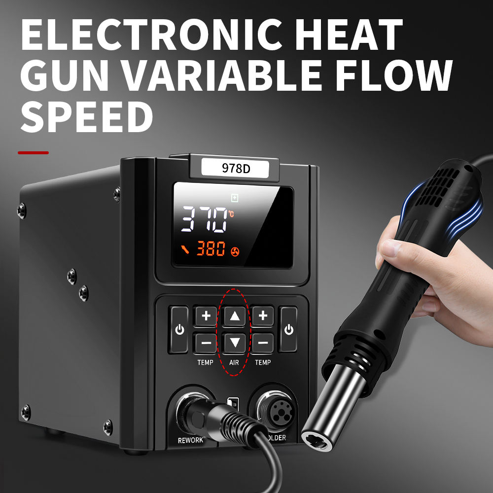 Çift LED Dijital Ekranlı Sıcak - Smd Rework Station Hot Air Soldering 2 In 1 incelemesi ve fiyatı