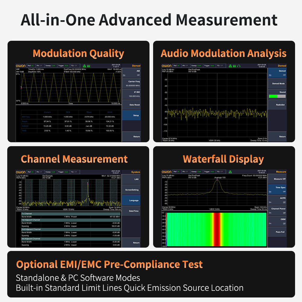 OWON Spektrum Analizörü İzleme - Spectrum Analyzer Tracking Generator 1.5Ghz incelemesi ve fiyatı