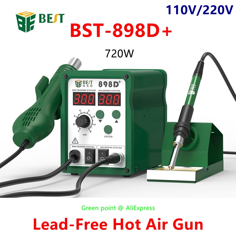BST-898D + LED ekran 2 in 1 ak - Smd Rework Station Hot Air Soldering 2 In 1 incelemesi ve fiyatı