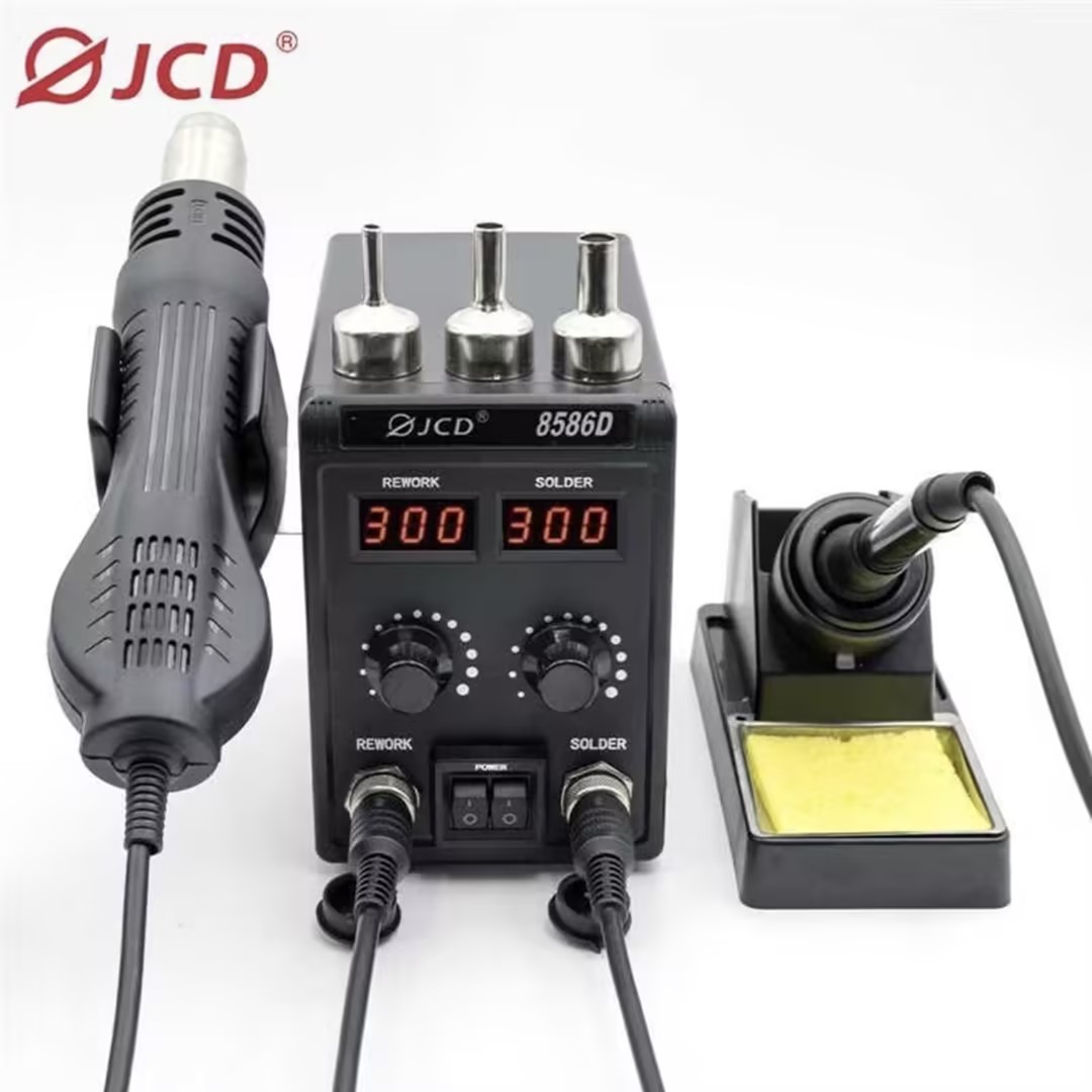 JCD 8586D 2'si 1 arada Lehimle - Smd Rework Station Hot Air Soldering 2 In 1 incelemesi ve fiyatı